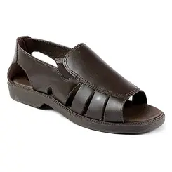 Sandália Flat Itapuã Couro Marrom Masculino