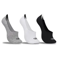 Kit Meia Ultra Invisível Masculina Olympikus - Pacote com 3 pares Branco OIMSA22194