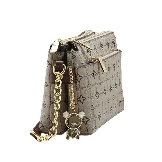 Bolsa Transversal Feminina Chenson Bege 3485480