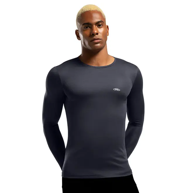 Camiseta Manga Longa Essential Olympikus Masculina