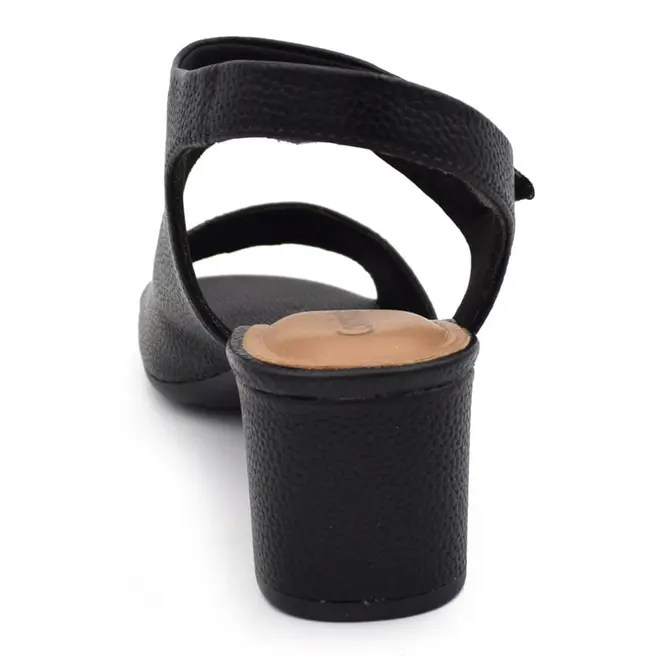 Sandália de Salto Bloco Feminina Comfortflex Preto 2657305