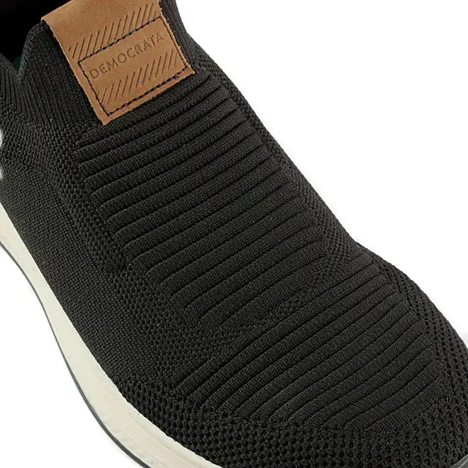 Sapatênis Democrata Knit Journey Extra Soft Masculino Preto