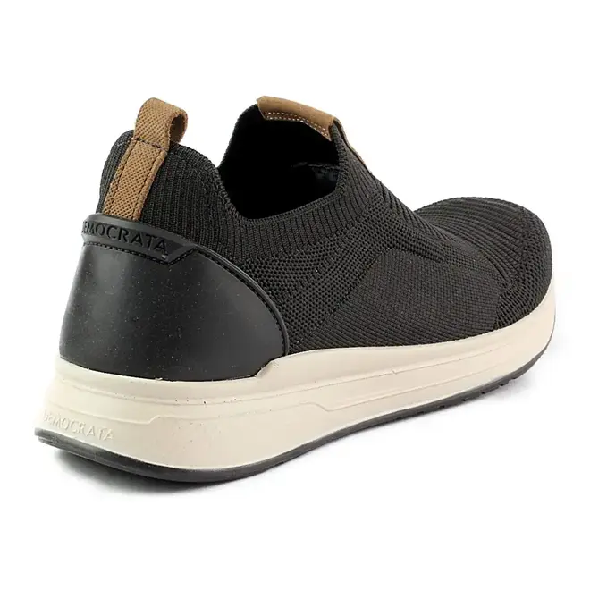 Sapatênis Democrata Knit Journey Extra Soft Masculino Preto