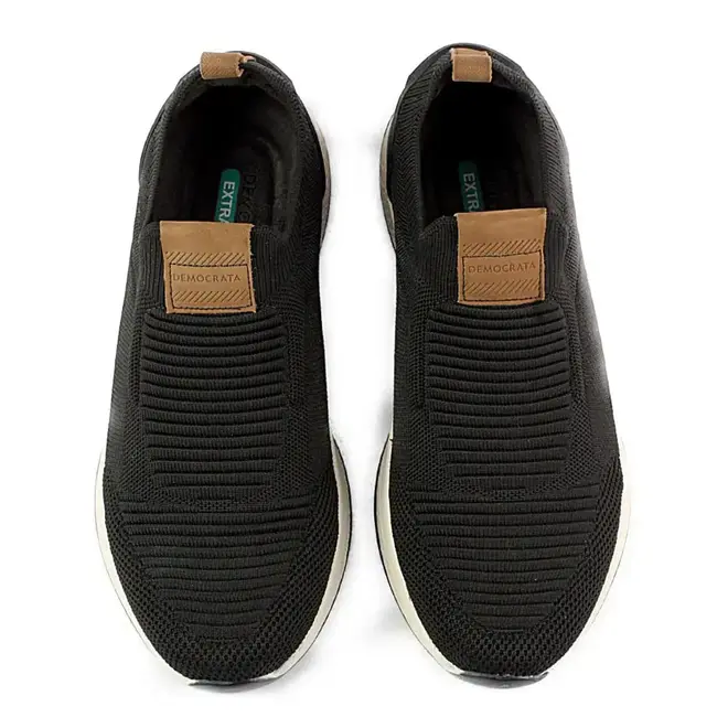 Sapatênis Democrata Knit Journey Extra Soft Masculino Preto