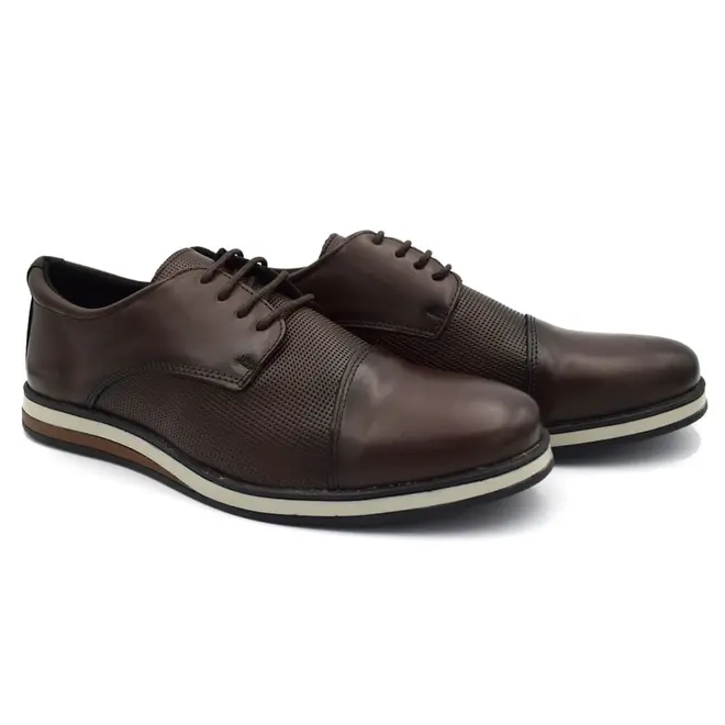 Sapato Social de Couro Masculino BR2 Marrom 1855