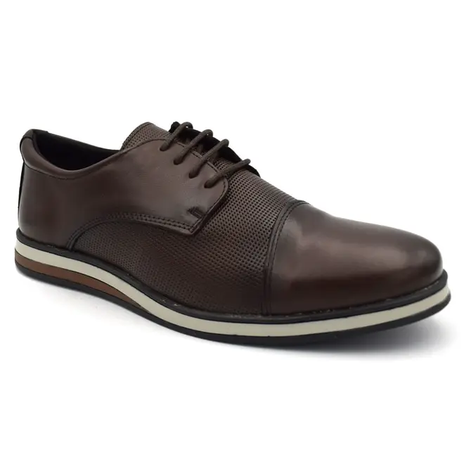 Sapato Social de Couro Masculino BR2 Marrom 1855