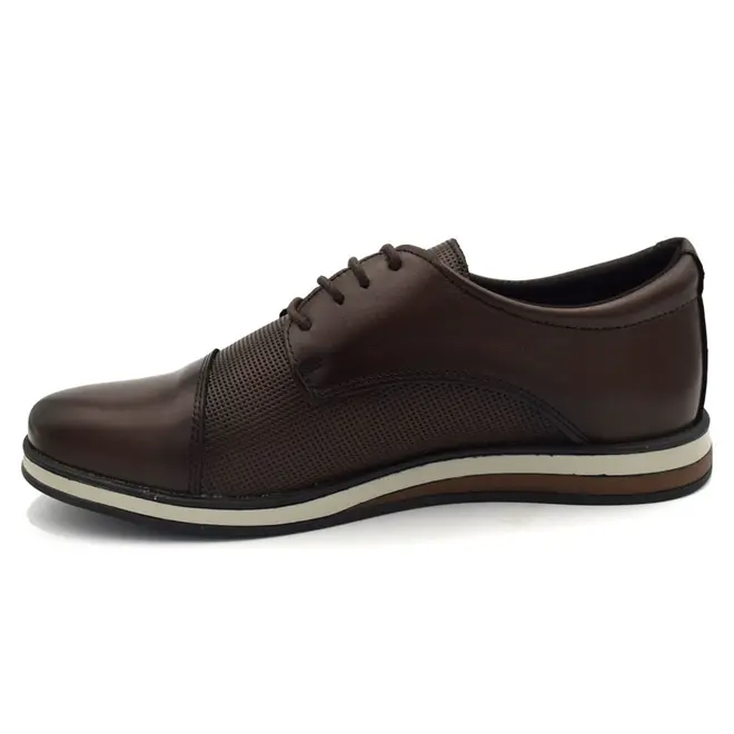 Sapato Social de Couro Masculino BR2 Marrom 1855