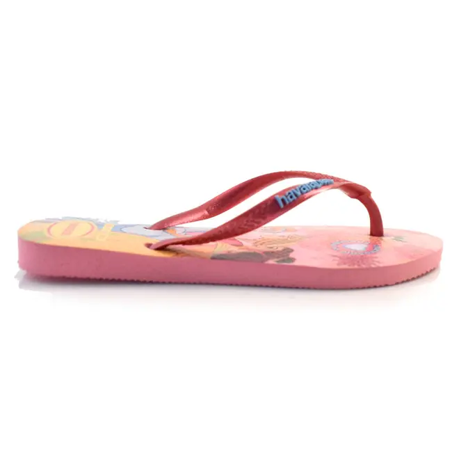 Chinelo Havaianas Kids Slim Princesas Rosa 4123328