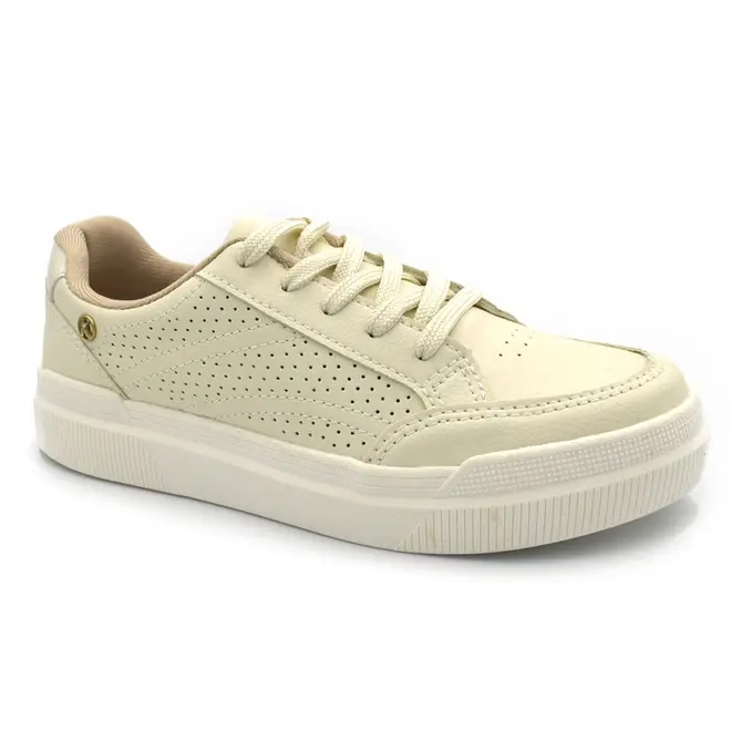 Tênis Casual Feminino Kolosh Creme C4304