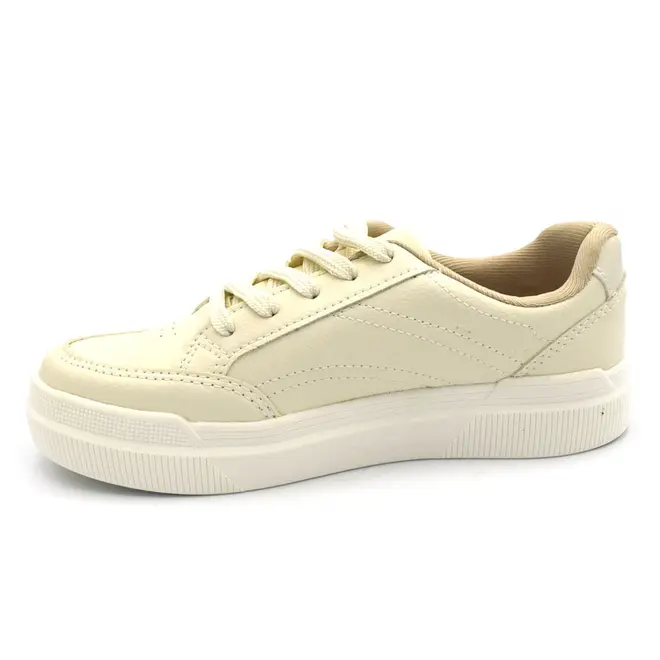 Tênis Casual Feminino Kolosh Creme C4304