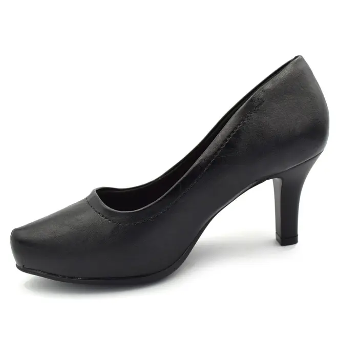 Scarpin de Salto Feminino Comfortflex Preto 2685301