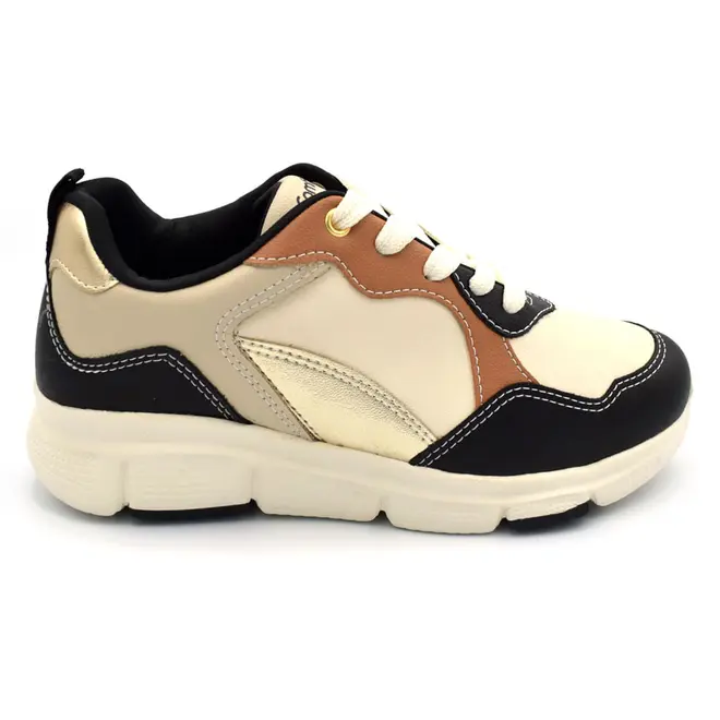 Tênis Casual Feminino Comfortflex Bege 2690303