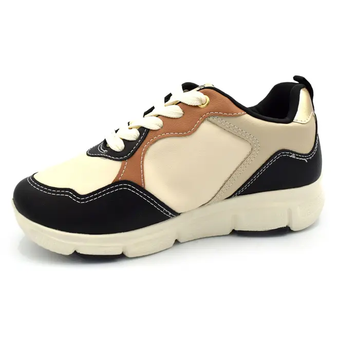 Tênis Casual Feminino Comfortflex Bege 2690303
