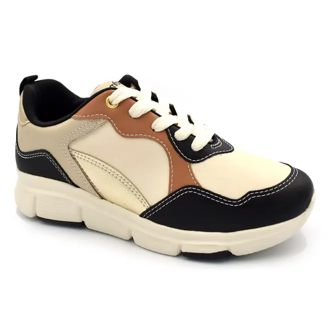 Tênis Casual Feminino Comfortflex Bege 2690303
