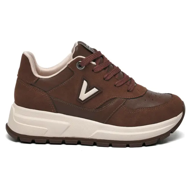 Tênis Casual Feminino Via Marte Marrom 242-016-15