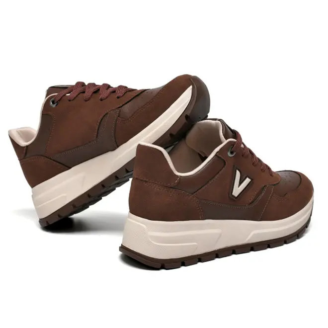 Tênis Casual Feminino Via Marte Marrom 242-016-15