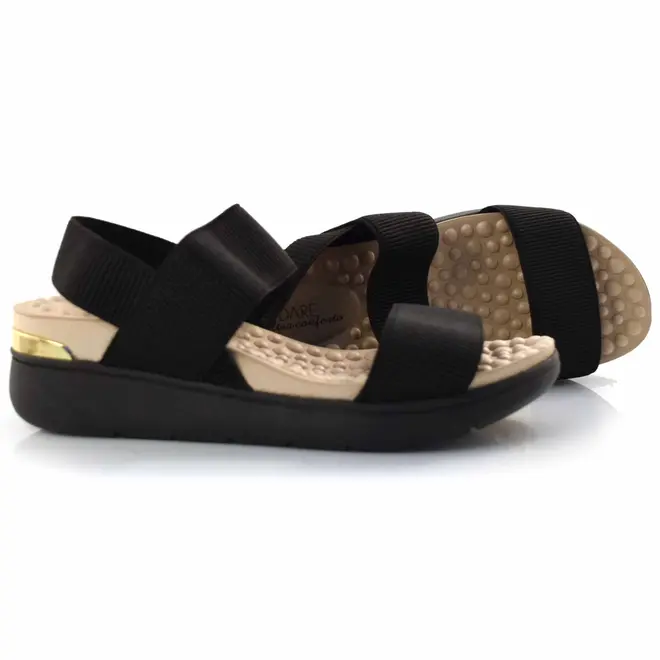 Sandália Anabela Feminina Modare Preto 7151.102.21177