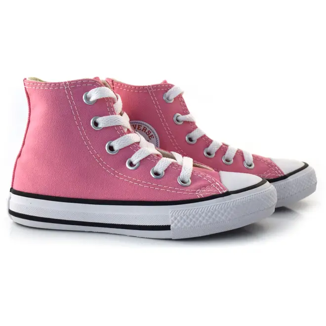 Tênis Infantil Converse de Cano Alto Original Rosa CK00040006