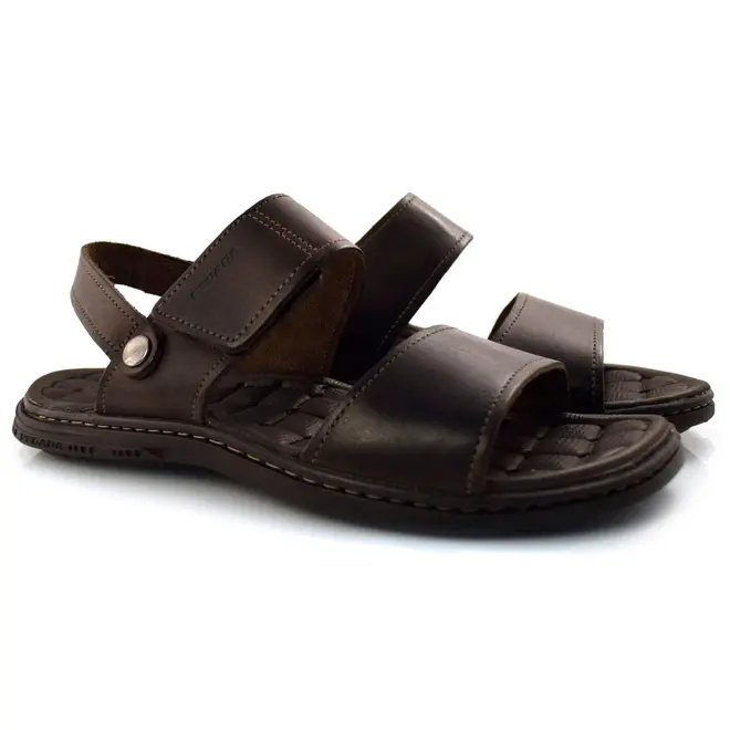 Papete Masculina de Couro Pegada Marrom 131286