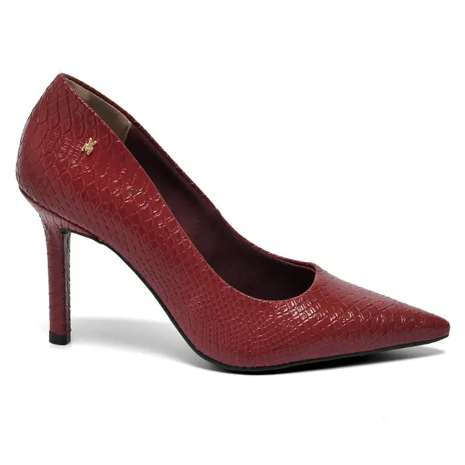 Scarpin de Salto Alto Feminino Via Marte Bordô 044-017-01