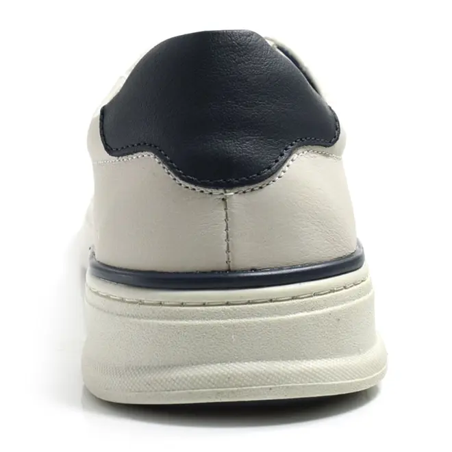 Tênis Masculino de Couro Ferracini Gold Off White 2074