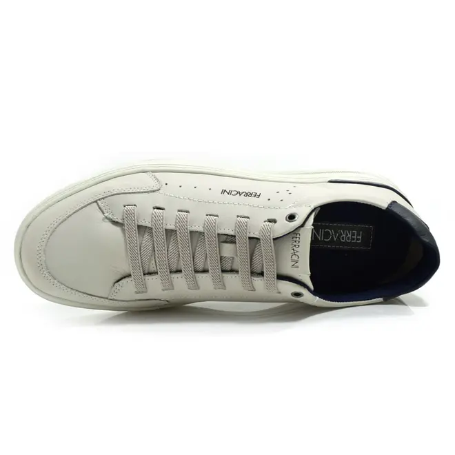 Tênis Masculino de Couro Ferracini Gold Off White 2074