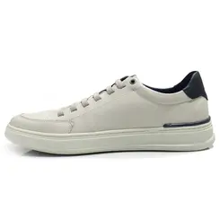Tênis Masculino de Couro Ferracini Gold Off White 2074