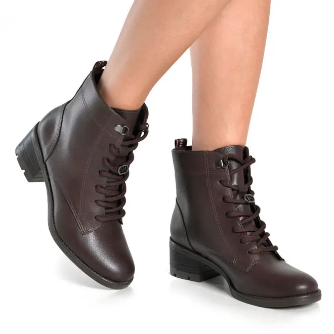 Coturno Feminino Via Marte Marrom 002-002-01