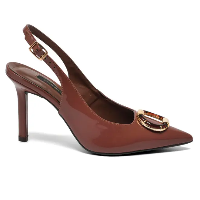 Scarpin de Salto Alto Feminino Via Marte Marrom 044-023-01
