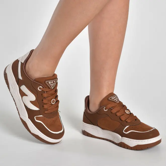 Tênis Casual Feminino Via Marte Marrom 276-007-11