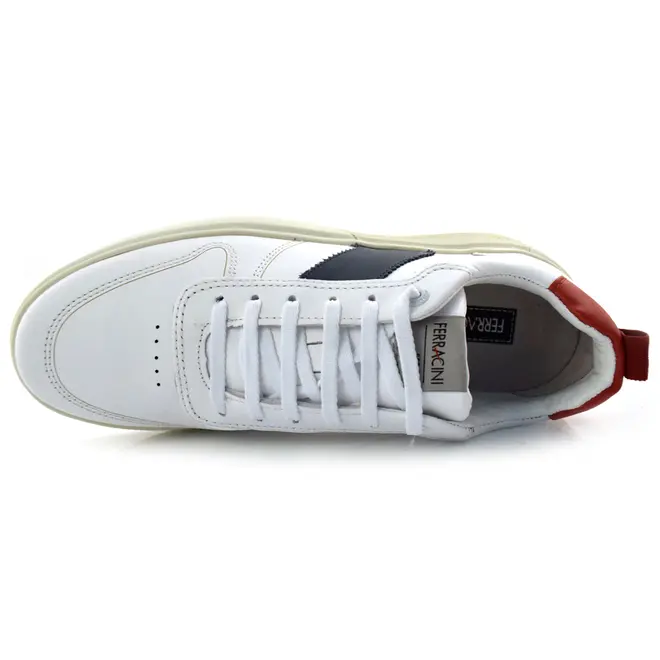 Tênis Masculino de Couro Ferracini Branco 7307