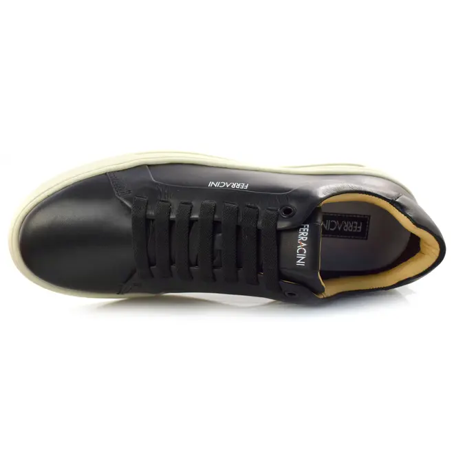 Tênis Masculino de Couro Ferracini Preto 9755