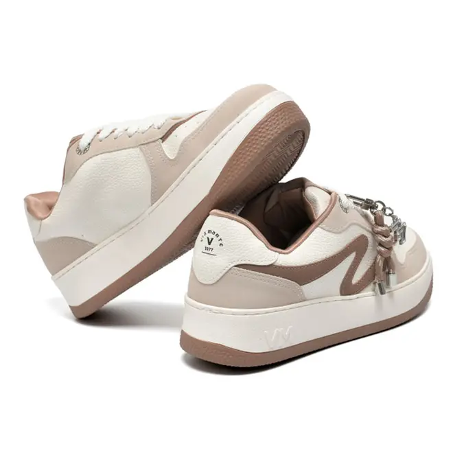Tênis Casual Feminino Via Marte Bege 209-014-13