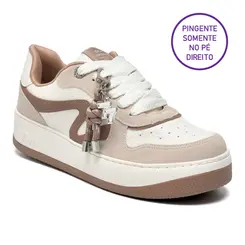Tênis Casual Feminino Via Marte Bege 209-014-13