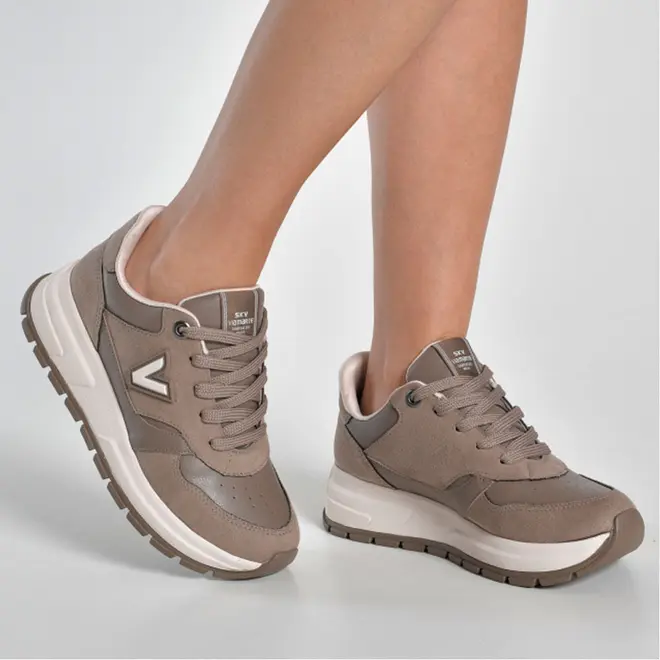 Tênis Casual Feminino Via Marte Bege 242-016-16