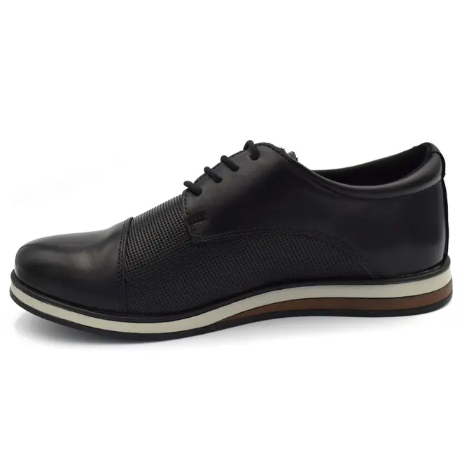 Sapato Social de Couro Masculino BR2 Preto 1855