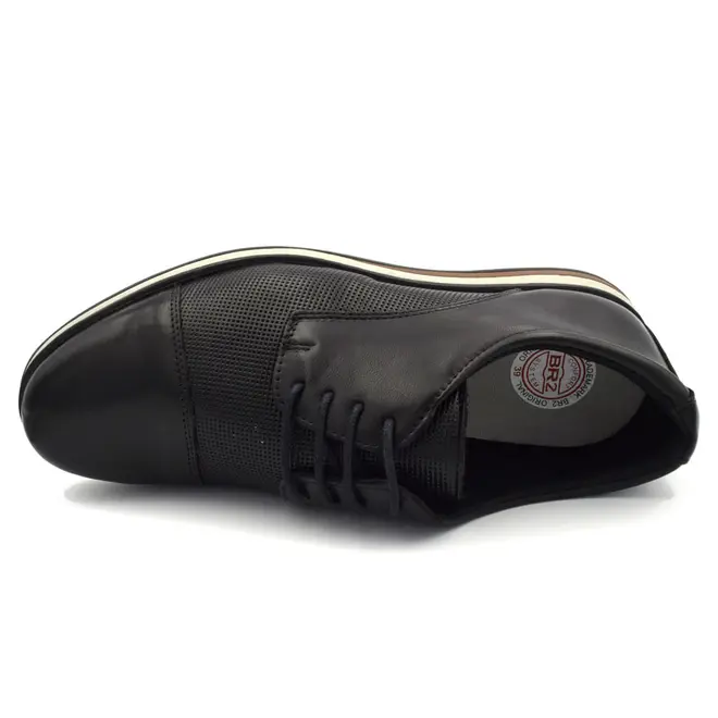 Sapato Social de Couro Masculino BR2 Preto 1855