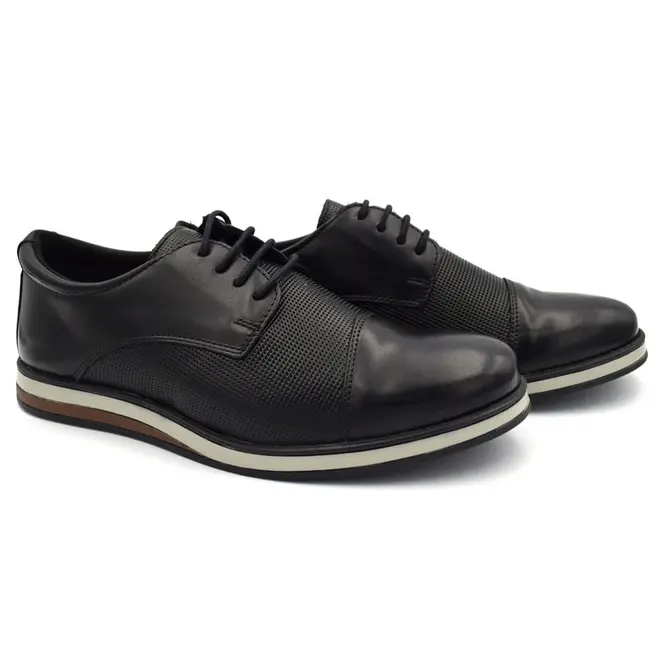 Sapato Social de Couro Masculino BR2 Preto 1855