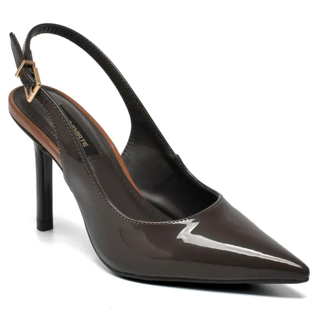 Scarpin de Salto Alto Feminina Via Marte Marrom 044-021-01