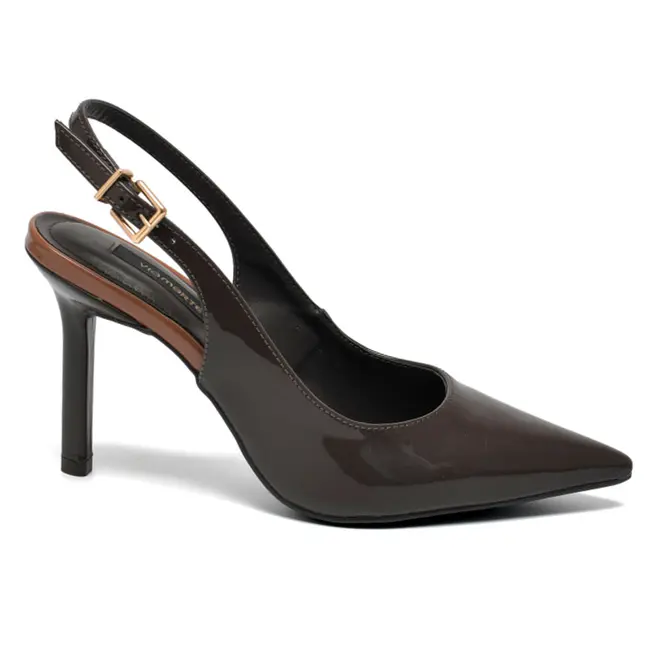 Scarpin de Salto Alto Feminina Via Marte Marrom 044-021-01