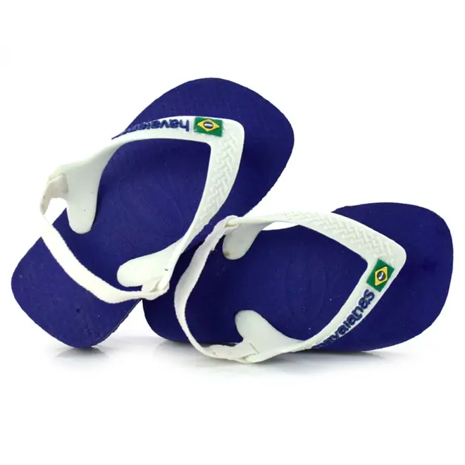 Chinelo Baby Havaianas Brasil Azul 4140577