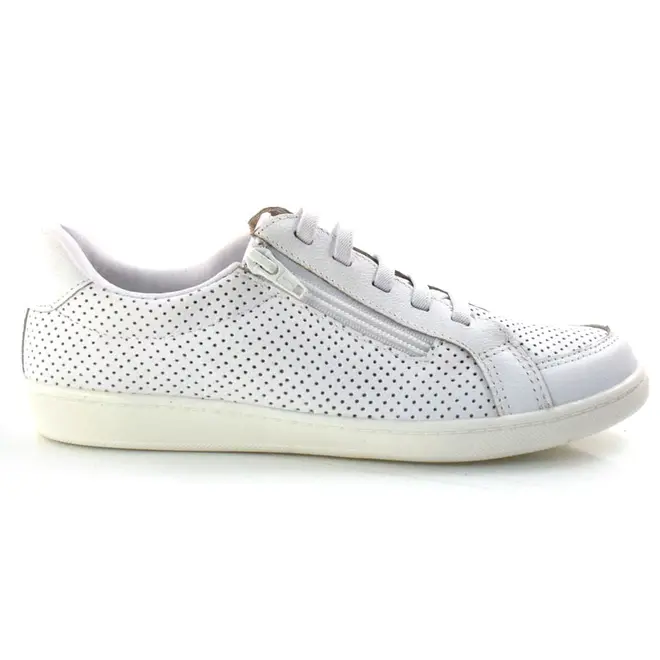 Tênis Feminino de Couro Suzzara Branco C12054 FO