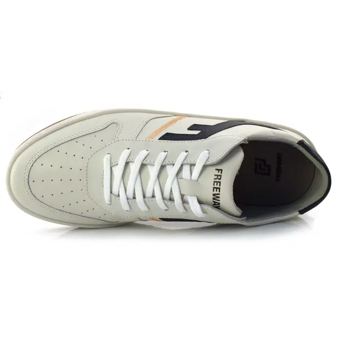 Sapatênis Masculino de Couro Free Way Loud Off White LOUD02