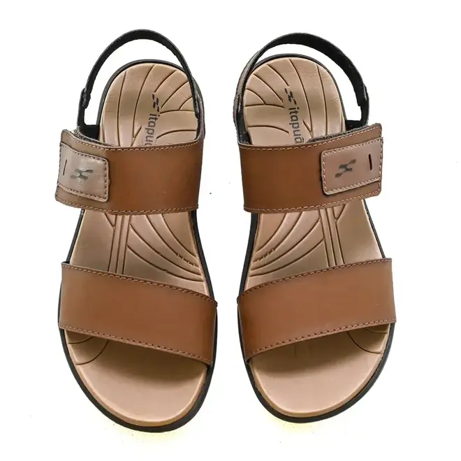 Sandália Flat Itapuã Castanho/Café Masculino