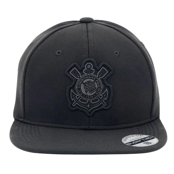 Boné de Aba Reta Oficial do Corinthians Supercap Preto 39482