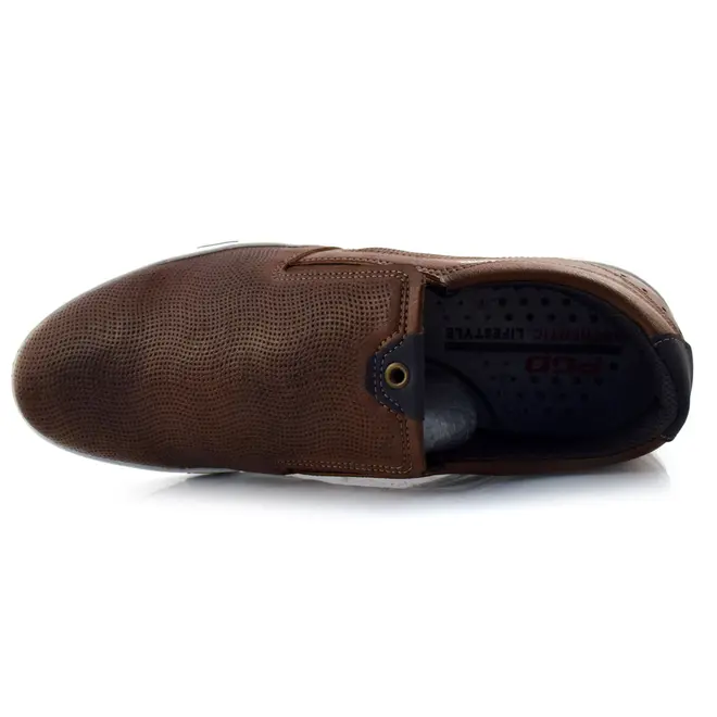 Slip On Masculino Pegada Marrom 170422