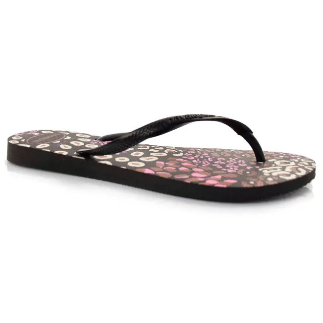 Chinelo Havaianas Slim Animals Preto 4103352