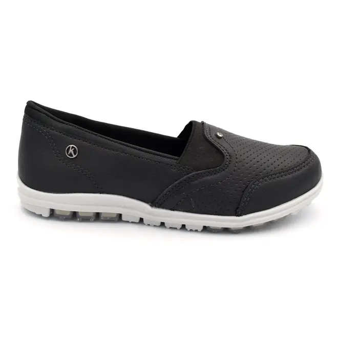 Tênis sem Cadarço Feminino Kolosh Preto C0532A