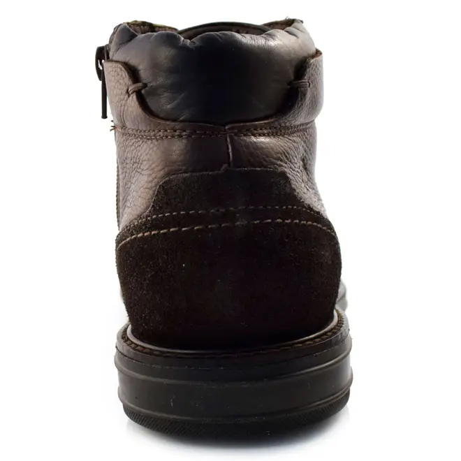 Coturno Masculino de Couro Anatomic Gel Prime Marrom 8782