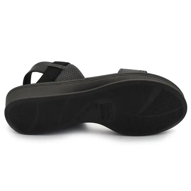 Sandália de Couro Feminina Usaflex Preto UD04004